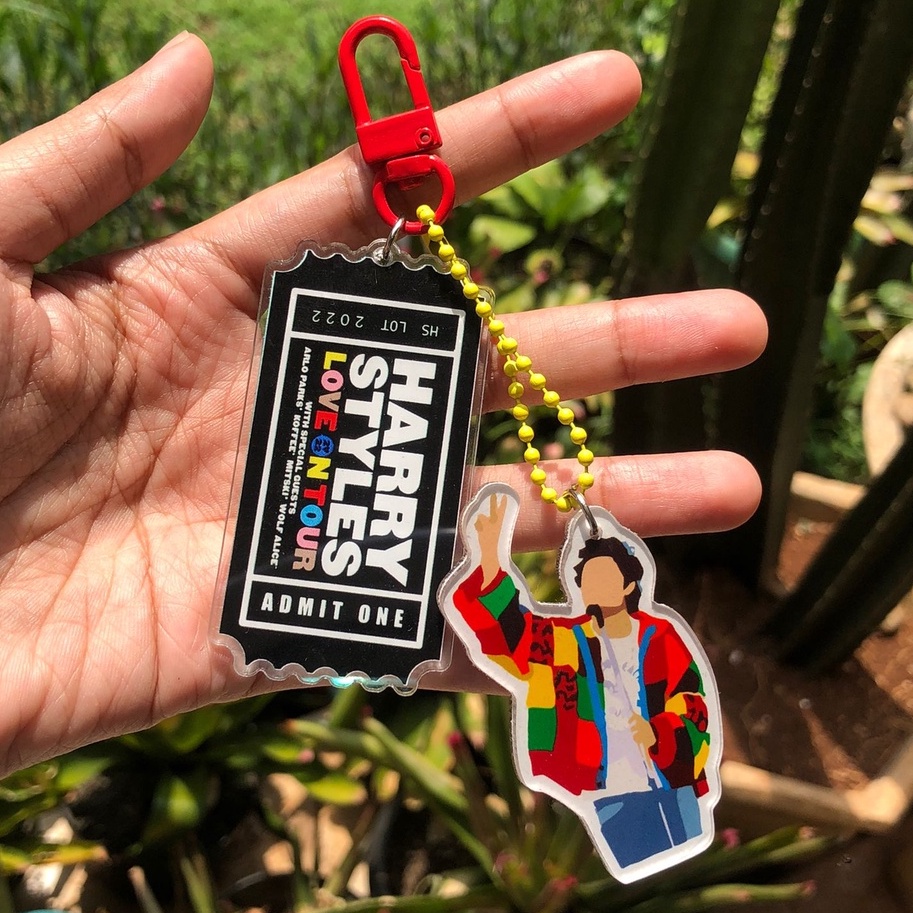 [BUNDLE] Harry Styles Ticket Keyring & Cardigan Keyring