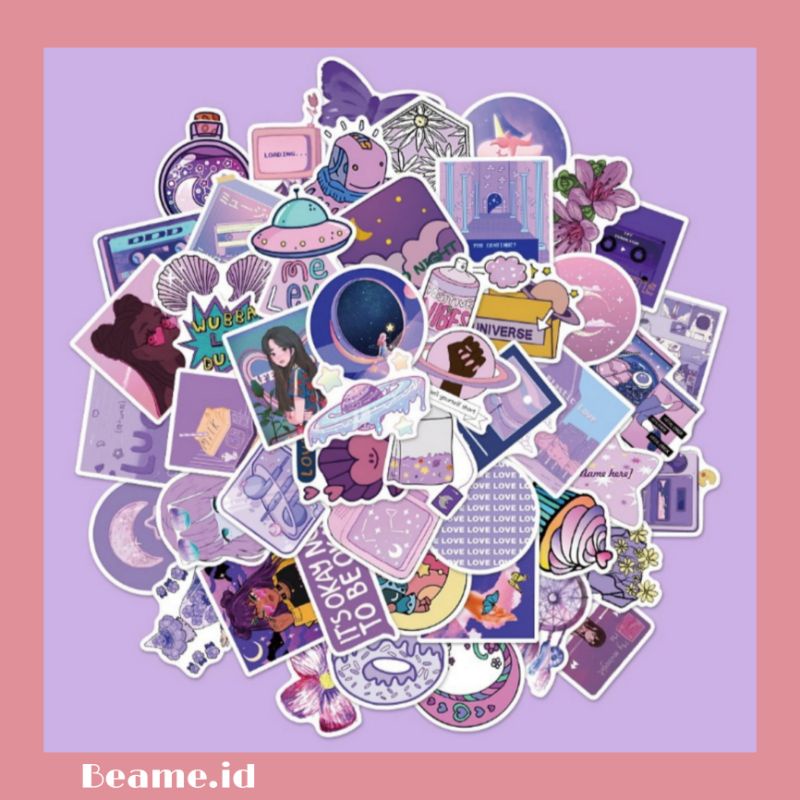 

Stiker Aesthetic Ungu Lilac Tahan Air Tumblr Boju