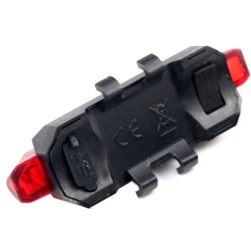 Taffled Lampu sepeda 5 LED Taillight Recargeable