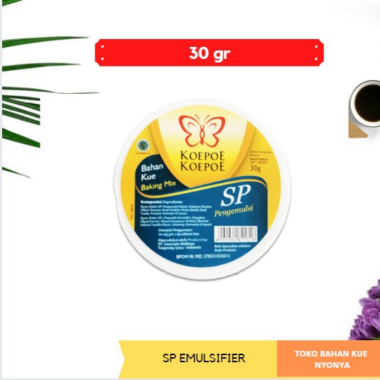 

SP Koepoe Pengemulsi Baking Mix Emulsifier Pengembang 30gr