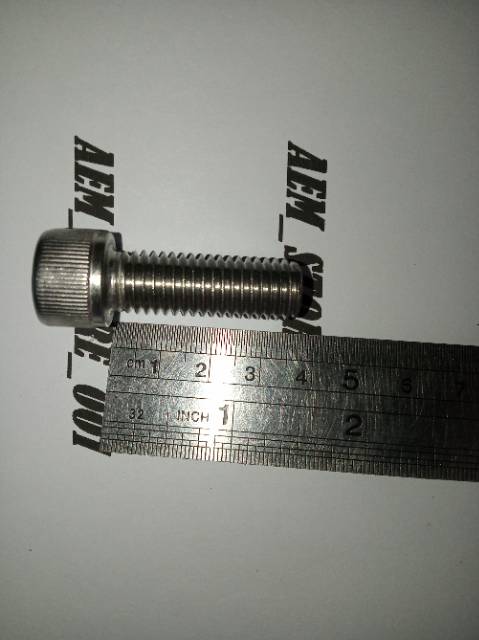 Baut L M12 x 35 (3.5cm) stainless 304