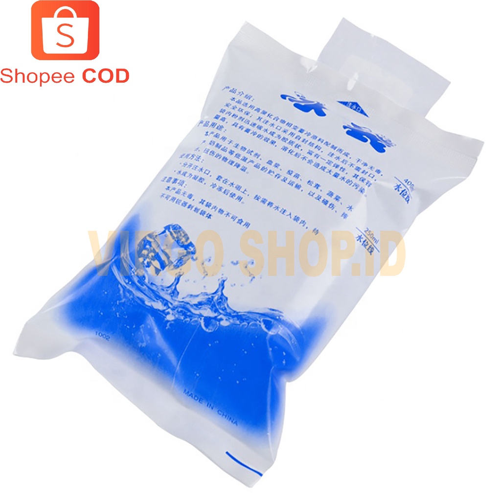 Kantong Air Es Pendingin / Ice Gel Pack 200 ml / Blue Cool Jelly Coller / Ice Pack / Ice Pack Air Cooler / Pendingin / Cool / Ice Gel