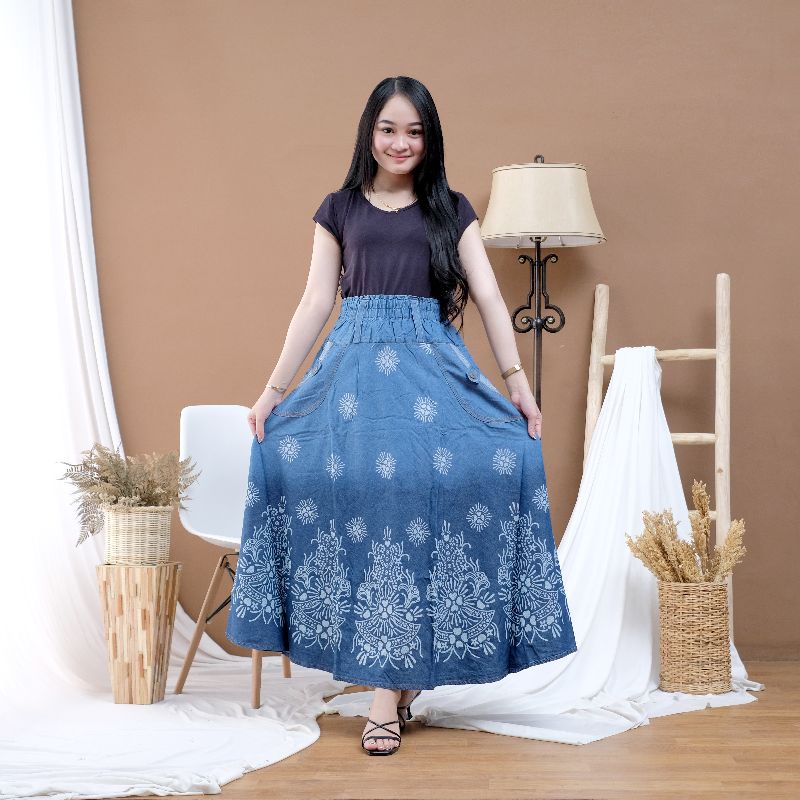 Toball - Rok Jeans Jumbo Motif, Muat BB 40-65kg,