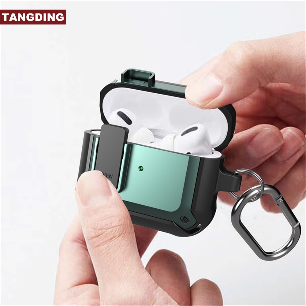 (Cod Tangding) Casing Tpu Apple Airpods 1 2 3 Pro Gambar Mecha Dengan Gantungan Kunci