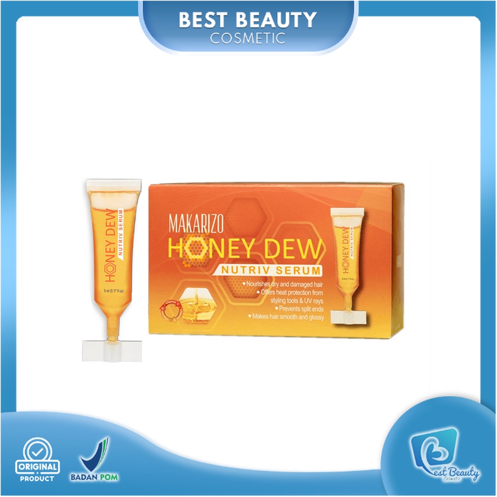 ★ BB ★ Makarizo Professional Honey Dew Nutriv Serum 5x5 mL  | Makarizo Professional Honey Dew Restructuring Serum 5x5ml - Vitamin Rambut Dussett