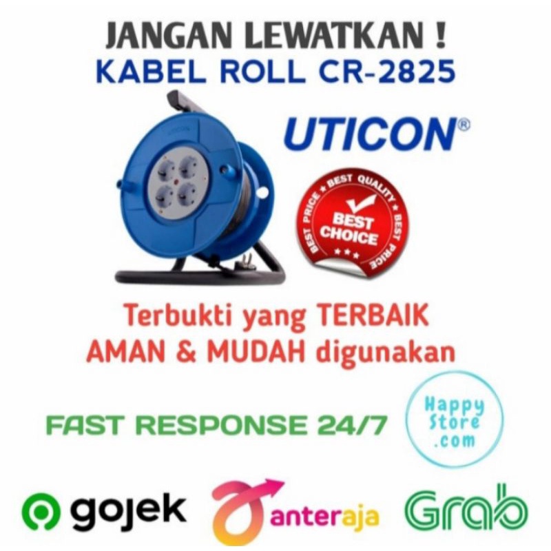 Kabel Box / Kabel Rol 25M CR-2825 Heavy Duty UTICON