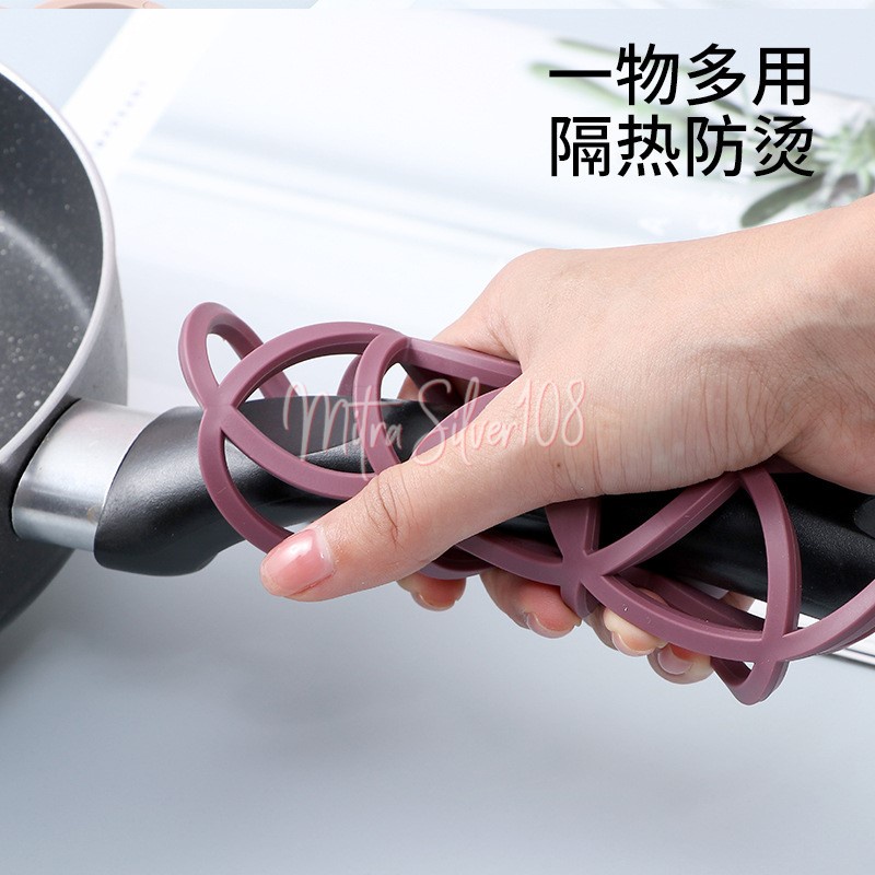 [MS108] PR 04 - Tatakan Gelas Panci | Alas Piring Silikon Tahan Anti Panas | Tatakan Impor Murah | Model Terbaru