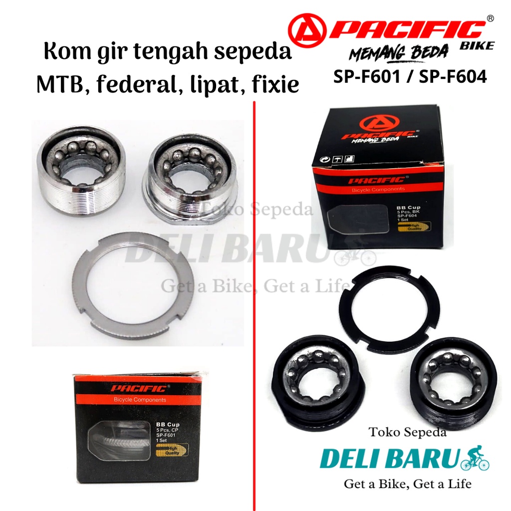 Pacific Kom gir tengah BB cups sepeda MTB mini lipat fixie