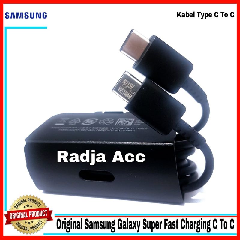 Kabel Data Samsung Galaxy A33 5G A53 5G A73 5G ORIGINAL 100% Sein Super Fast Charging Type C