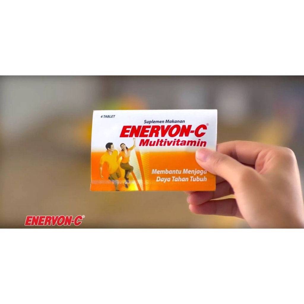 Enervon - C Strip Isi 4 Tablet / Multivitamin / VITAMIN C / 4 tablet