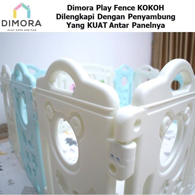 DIMORA PLAY 10 PANEL + 1 PLAY + DOOR / PINK &amp; WHITE COLOR PANEL