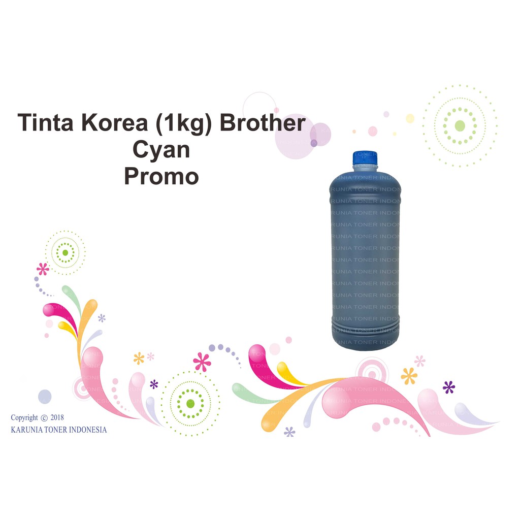 Tinta Korea (1kg) Brother - Cyan - Promo