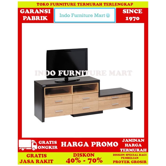 Meja Tv Rak Tv Lemari Bufet Activ Creativ Lf S1 Tc 103 Wenge 5 Oak