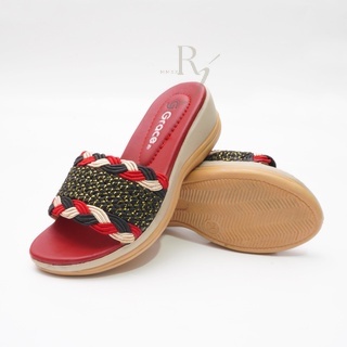 GRACE [WRH 401] Sandal Selop Wedges Anak Perempuan/ Sandal Hak Anak Cewek/ Sandal Wedges Anak Perempuan