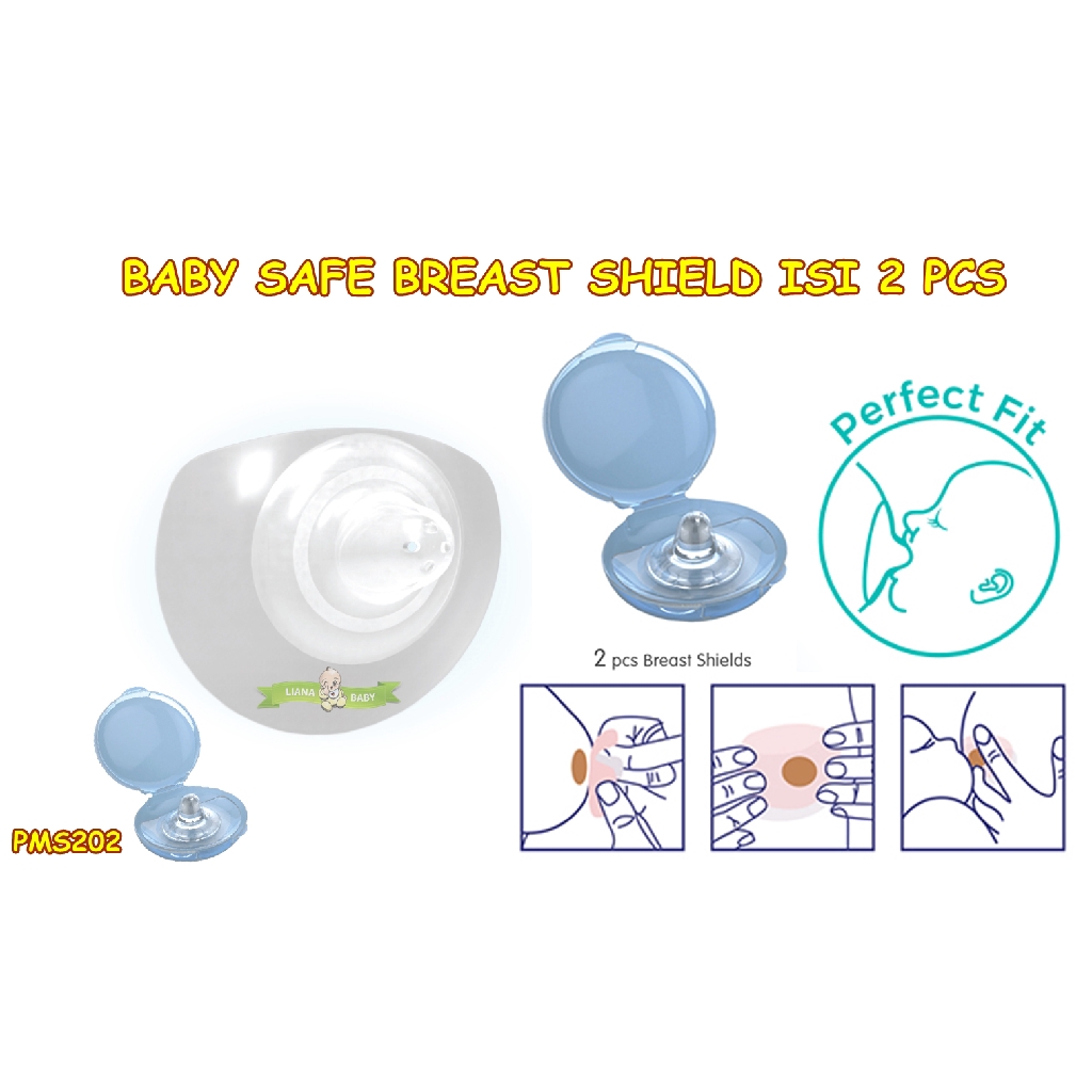 PMS202 PELINDUNG PUTING BABY SAFE BREAST SHIELD ISI 2 PCS BPM04