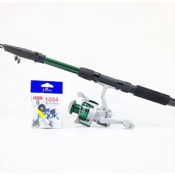 Set Pancing Joran Antena Teleskopic 150+ Reel Exori Turbo Dynamic Promo!!! R12B