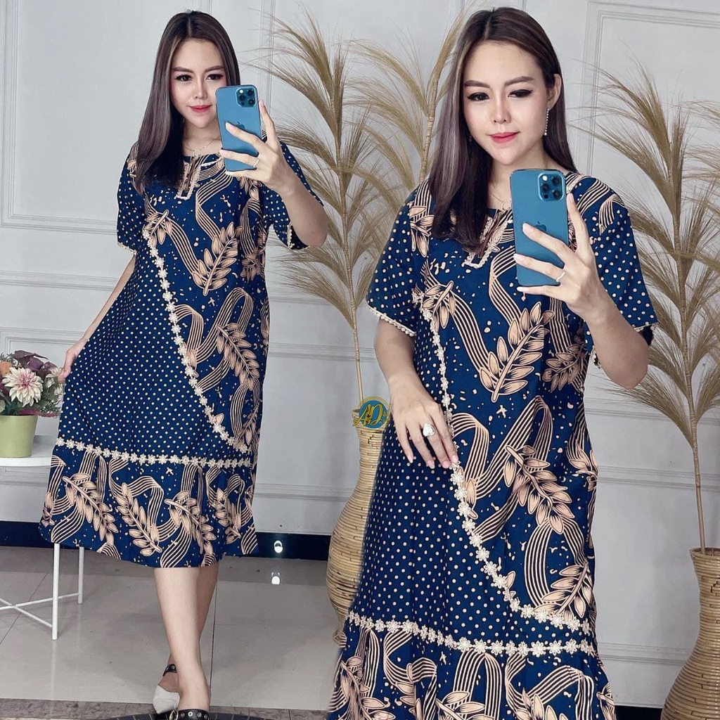 Dress Bumil Ibu Menyusui Daster Arab Rayon Lengan Pendek Resleting Depan Busui Halus Adem Kekinian