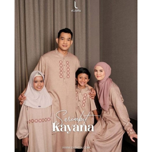 SARIMBIT KAYANA by ELZATTA / SERAGAM LEBARAN / SET BAJU KELUARGA