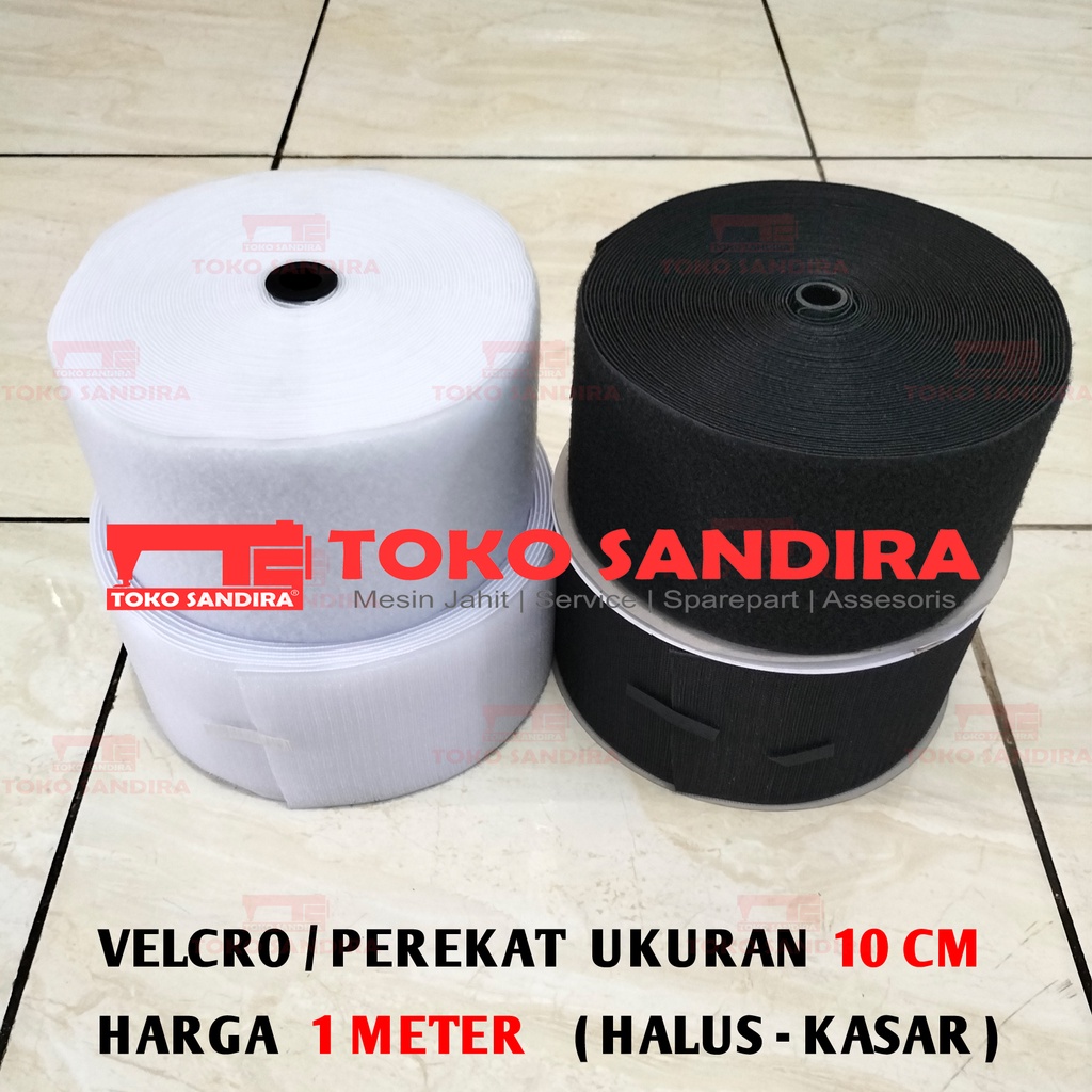 

1 meter Velcro 10 cm/Perekat 4 in/perkat 4 in/10 cm 1 set (kasar dan halus)