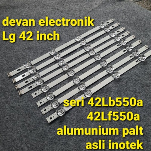 Unik lampu led backlight tv led LG 42 inch tv led LG42LB 550 8k 6 volt papan almunium origional Disk