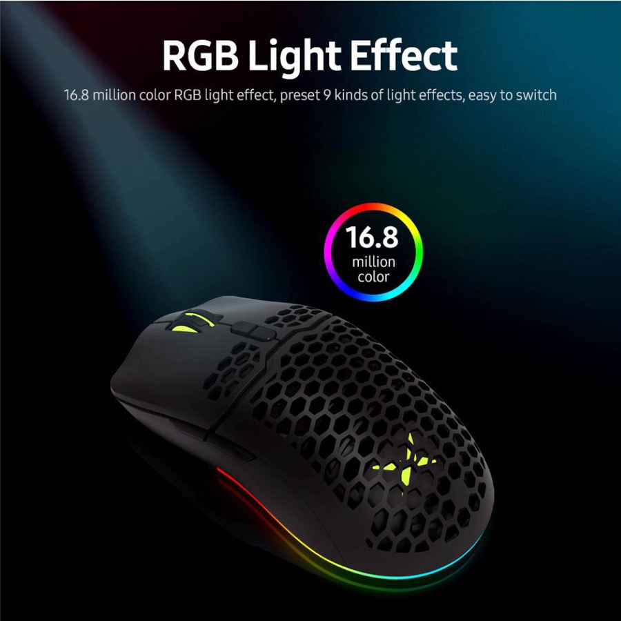 Mouse Delux M700 Wired Lightweight RGB Gaming Mouse