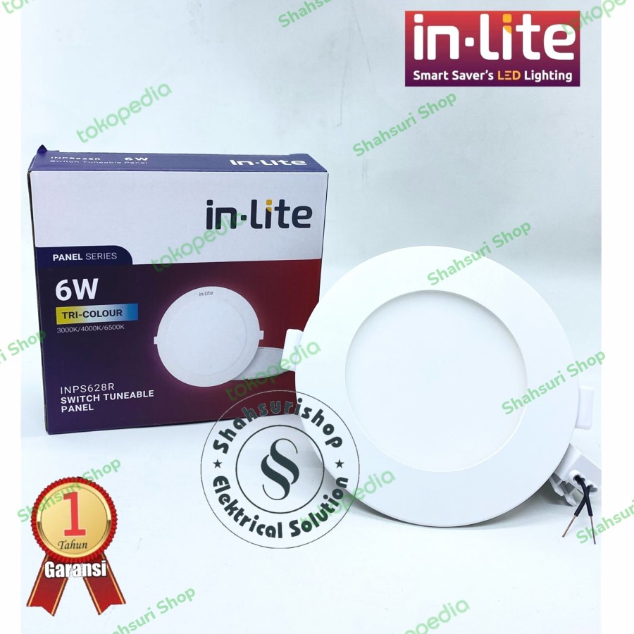 IN-LITE INPS628R 6W 6 WATT SWITCH TUNEABLE PANEL DOWNLIGHT 3 WARNA