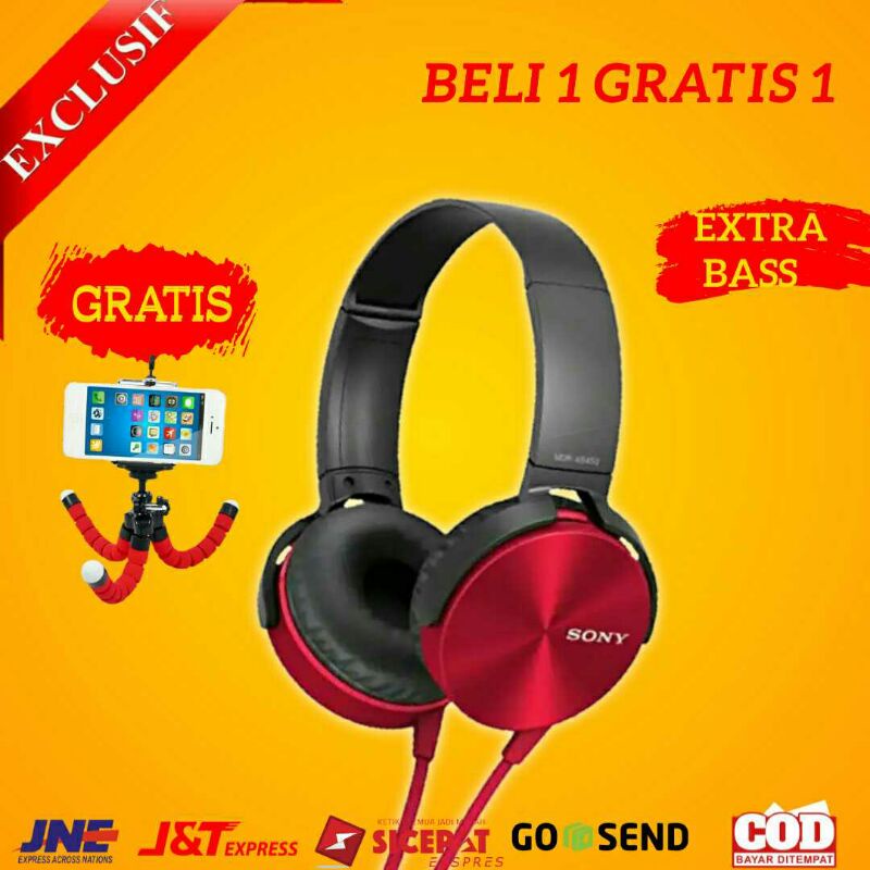 Headphone Hedphone Anak Bando Headset Gaming Henset Game S0ny Extra Bass Ada Microphon Terbaru Murah