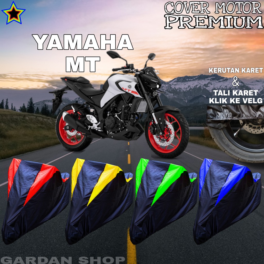 Sarung Motor YAMAHA MT Hitam KOMBINASI Body Cover Penutup Pelindung Motor Yamaha PREMIUM