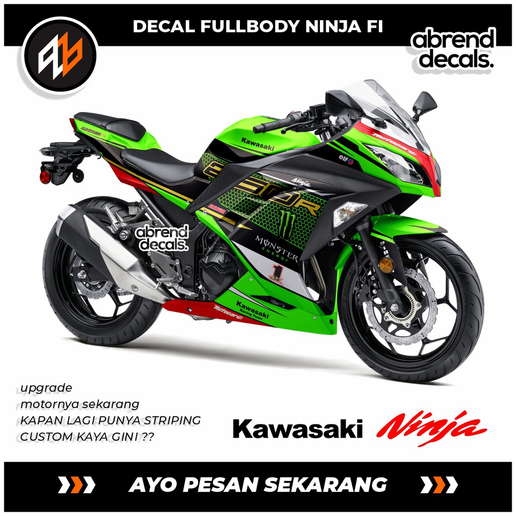 DECAL FULLBODY NINJA 250 FI / DECAL NINJA FI / ACCESORIES BODY MOTOR