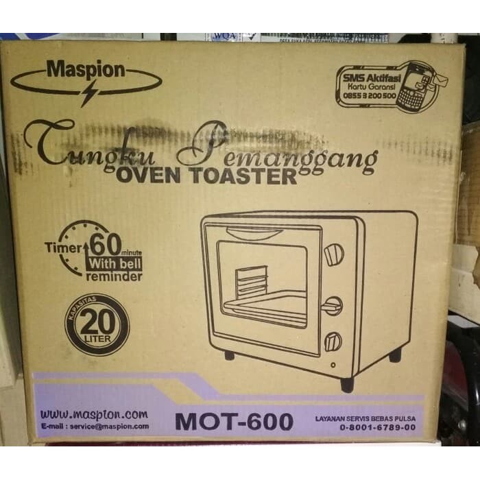 oven maspion mot 600 - oven listrik maspion - oven toaster