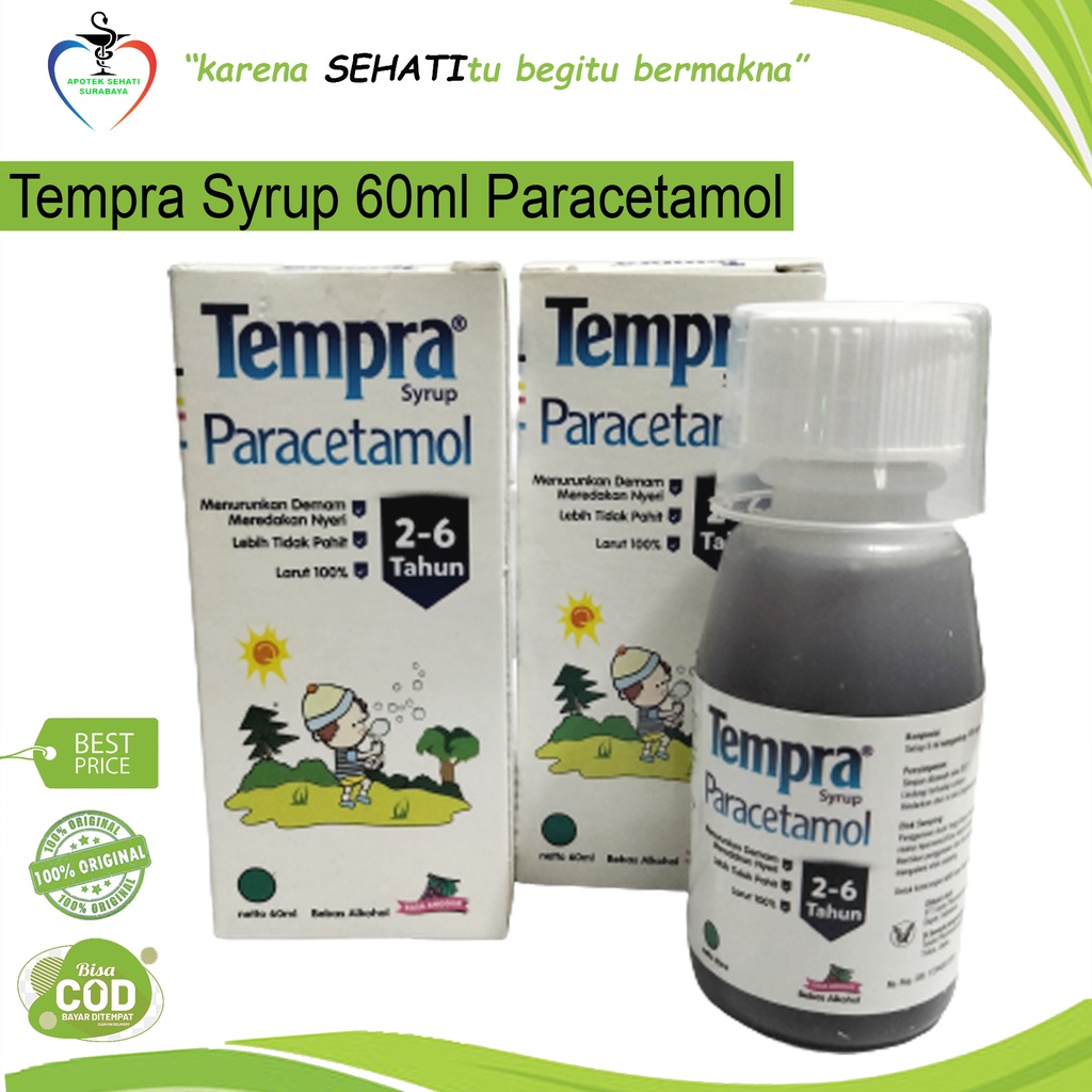 Tempra Sirup 60ml Obat Penurun Panas Demam Anak Paracetamol