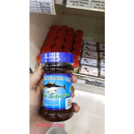 

Sambel Rica-rica Ikan Tuna Bu Sandra Kgaas Lampung Netto. 150Gram