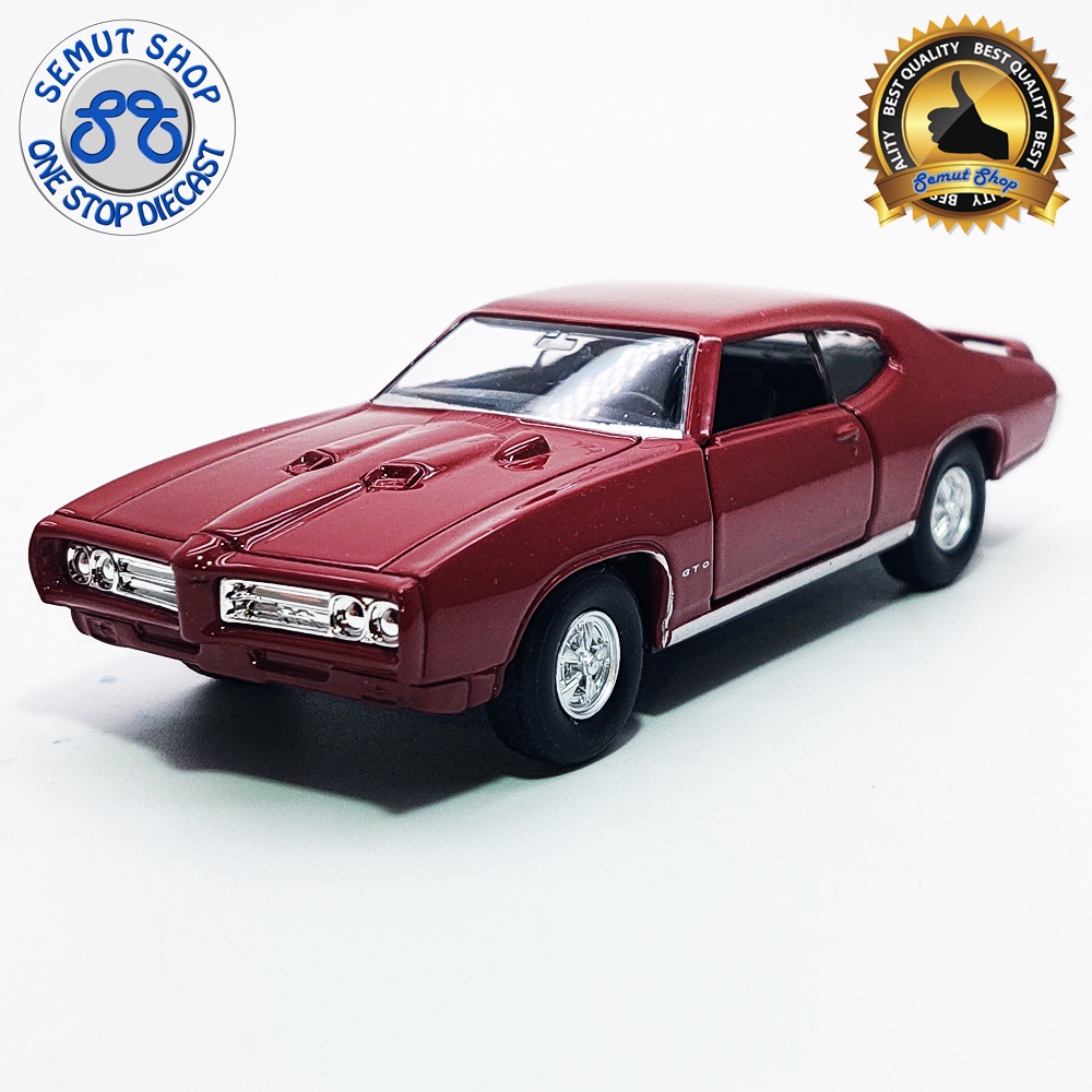 Welly Nex 1969 Pontiac GTO Miniatur Mobil Klasik Pontiac GTO 1969