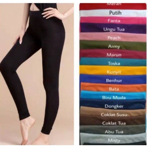 LEGGING PANJANG TERLARIS| Ukuran All Size XL Untuk Bb 45-60 Bahan Spandek BERKUALITAS BISA COD