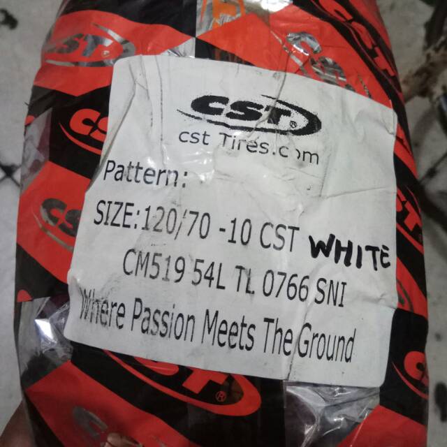Ban tubeless CST VESPA L S LX belakang 120/70-10