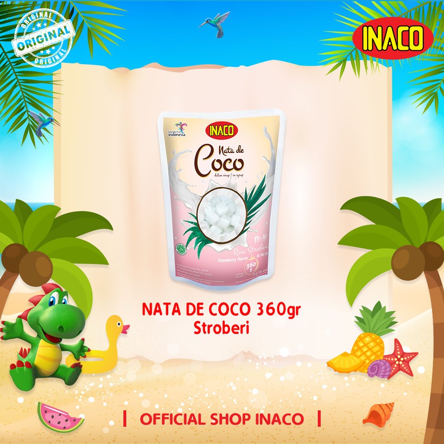 

INACO NATA DE COCO COCONUT GEL STRAWBERRY 360G