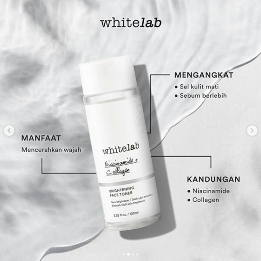 Toner Waja Whitelab Brightening Face Toner / Pembersih Wajah 100ml