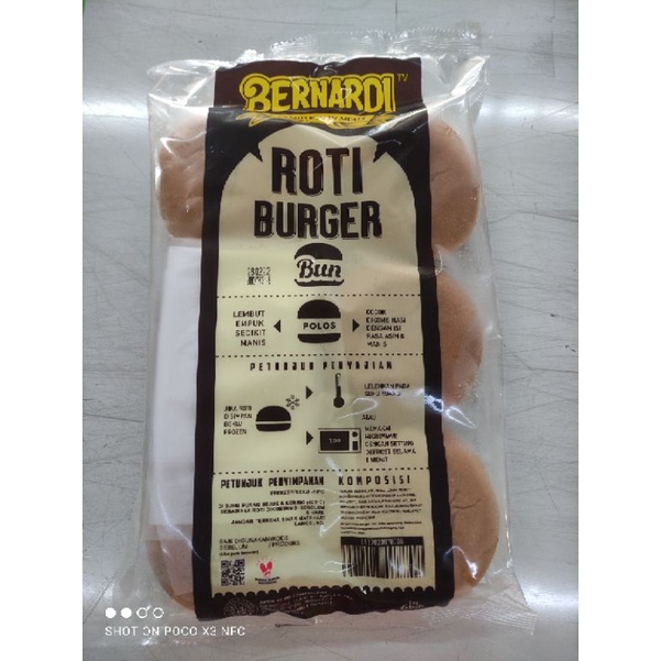 

Bernardi roti burger bun polos 300g