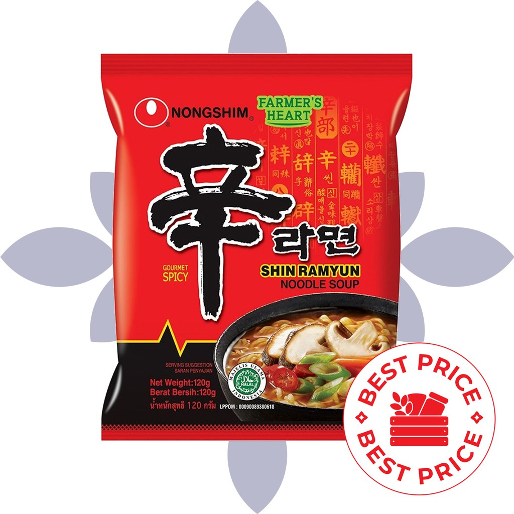 NONGSHIM - SHIN RAMYUN SPICY GOURMET MUSHROOM - 120 GR (MIE INSTAN KOREA)