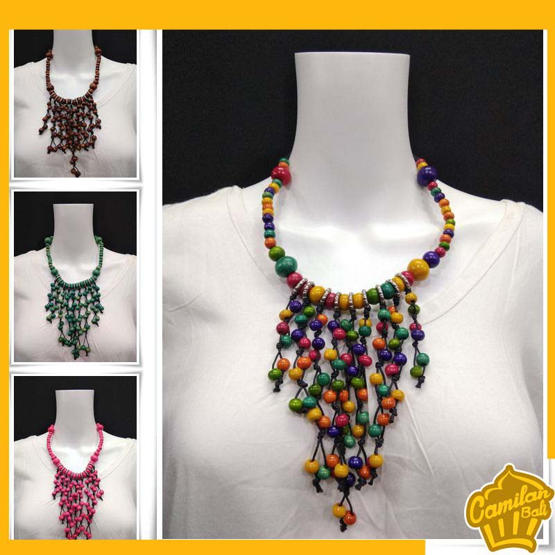 Kalung Wanita Kalung Kayu Kawat Casandra Kalung Kayu (ext)  Khas Bali