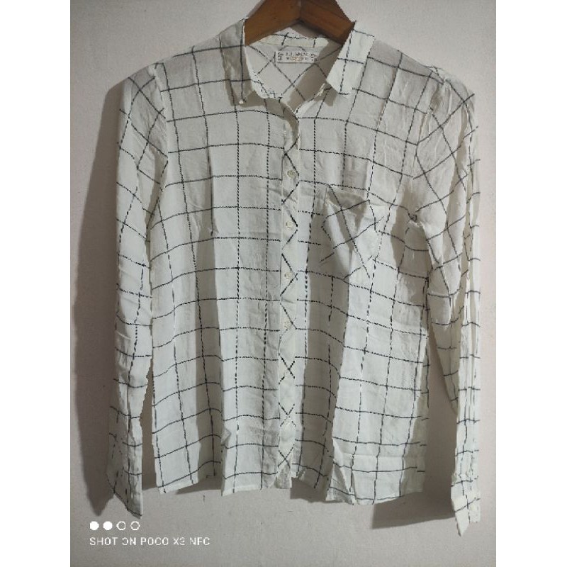Kemeja Pull & Bear Second Original / Kemeja Cewek Second Original / Kemeja Wanita Second Original