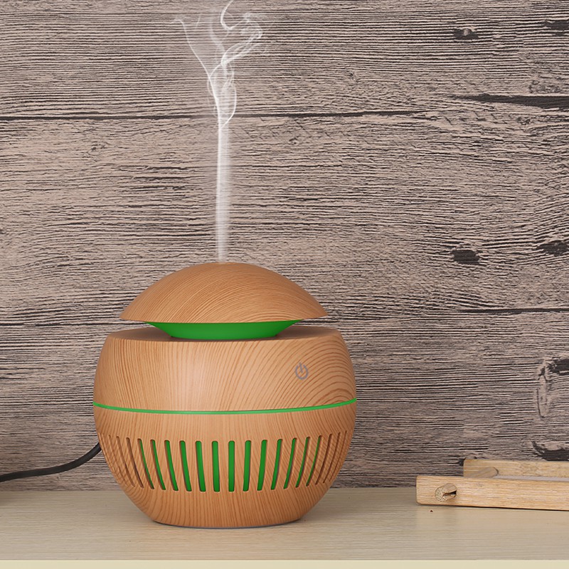 Mall Humidifier Ultrasonic Diffuser Aromatherapy Humi KJR12 Wood Design 130ml