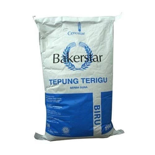 

cs01477 Tepung Terigu Protein Sedang Bakerstar Repack 1Kg - Tanpa Pengaman Da01D100