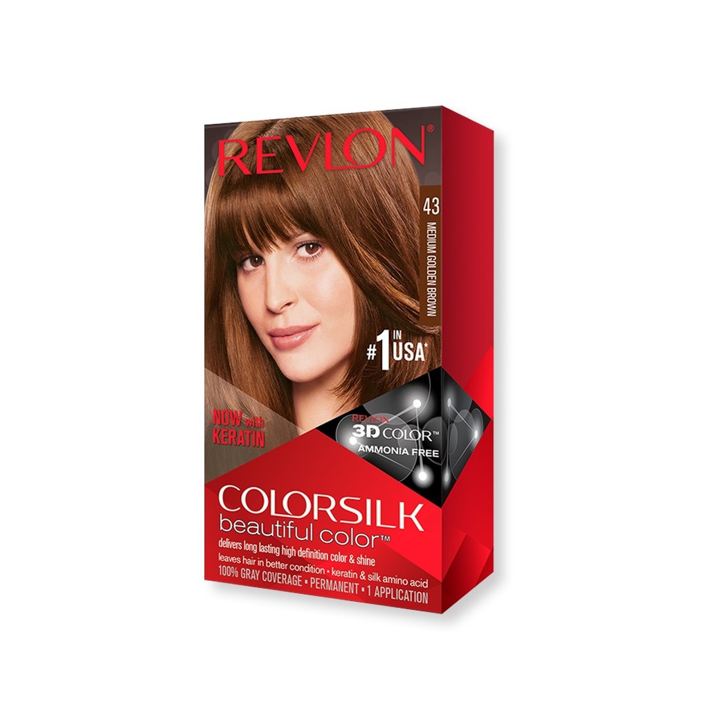 Revlon Colorsilk Beautiful Color - No.43. Medium Golden Brown