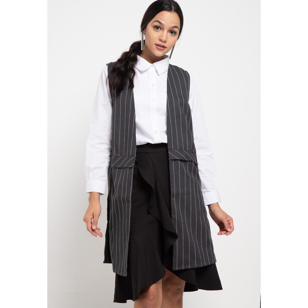 FAME - Vest Wanita Abu-abu - 9211664