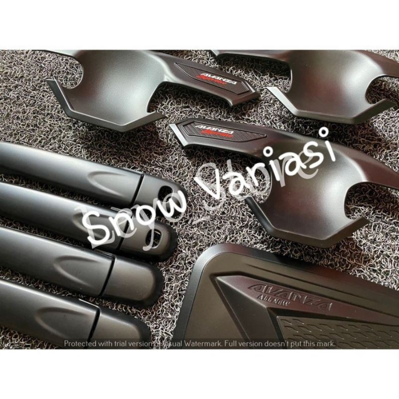 Avanza Veloz 2019 Paket Outer Handle Tank cover Hitam Smartkey keyless