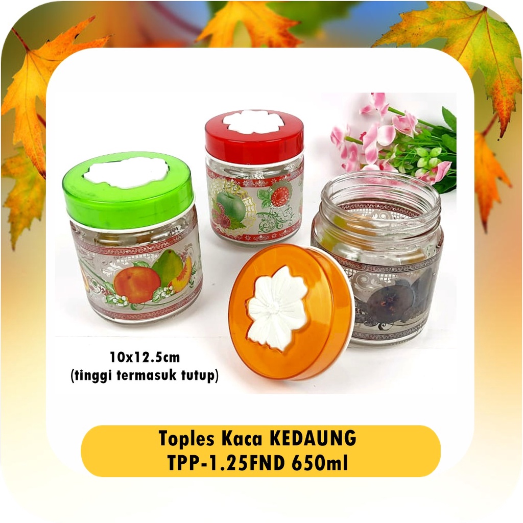 RML377W Toples Kaca TPP-1.25 FND 650ml Kedaung