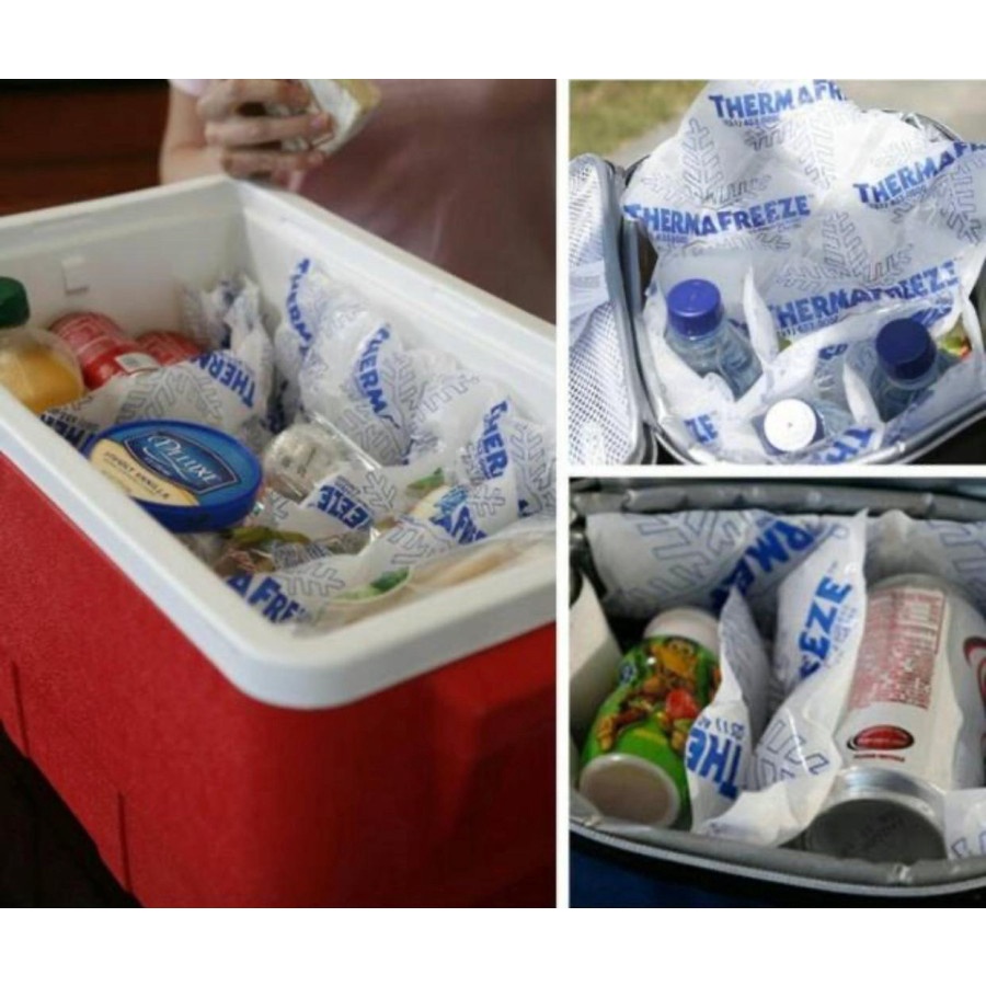 ICE GEL PACK THERMAFREEZE LEMBARAN ISI 12PCS SIZE KOTAK KECIL UNTUK FROZEN FOOD/MAKANAN/MINUMAN/KANT