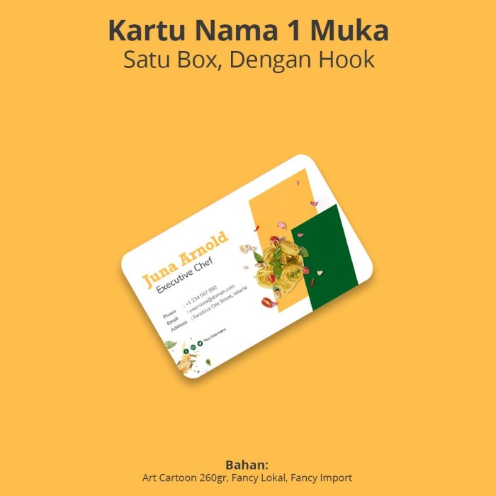 

Segera Miliki Cetak Kartu Nama 1 Muka + Hook Diskon