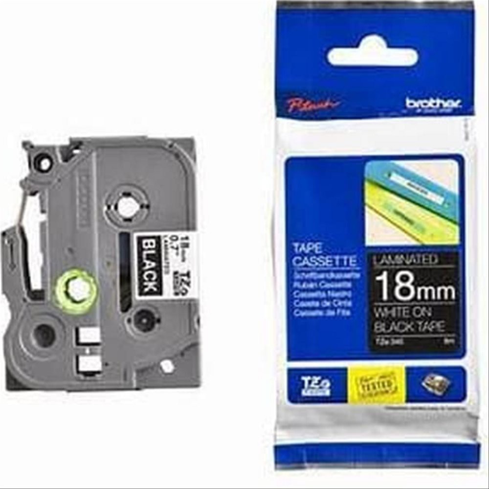 

Unik Brother Ptouch Label Tape TZe-345 18mm Black on White TZe345 Resmi print